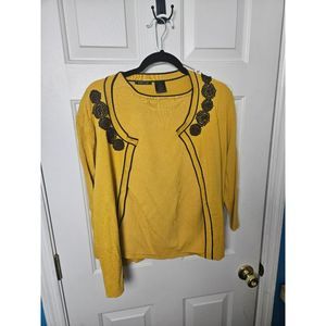 Knit Chic Size Large Two Piece Tank and Cardigan Set